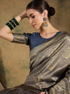 Suha Womens Fashion Ethnic Grey Color Sarees-MLSHWSA1366GRY0ONE