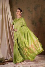 Suha Womens Fashion Ethnic Pista Green Color Sarees-MLSHWSA1368PSG0ONE