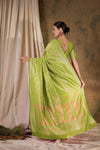 Suha Womens Fashion Ethnic Pista Green Color Sarees-MLSHWSA1368PSG0ONE