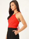 Veni Vidi Vici Red Tie Back Top