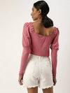 Veni Vidi Vici Mauve Puff Full Sleeve Top