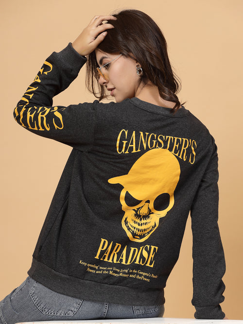 Rigo Women Gangster Paradise Oversized Sweatshirt