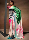 Avanshee Women's Latest Digital Printed Satin Saree With Unstiched Blouse-AVN-8090-MULTI