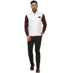 Hangup Men Standard Solid Men's Indian Wear-WhiteMagicNehru