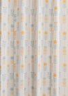 Wild Bouquet 100% cotton floral curtain for Living room & bed room - Room darkening - Yellow - Pack of 1-230423112