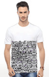 Huetrap White Mens Short Sleeve Graphic Printed Tshirt-HT16MKGRAWHT00375