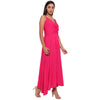 Aawari Rayon Front Open Gown For Girls and Women Pink-AM097-Pink