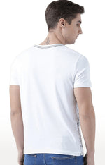 Huetrap White Mens Short Sleeve Graphic Printed Tshirt-HT17MKGRAWHT00658