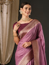 Saree Mall Women's  Blend Magenta Woven Design Designer Saree With Blouse Piece-YARYA302