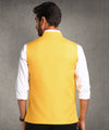 Hangup Men Standard Solid Men's Indian Wear-Yellow_1_2_Nehru