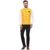 Hangup Men Standard Solid Men's Indian Wear-YellowMagicCardNehru