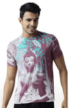 Huetrap Maroon Mens Short Sleeve Graphic Printed Tshirt-HT16MKGRAPLU00257