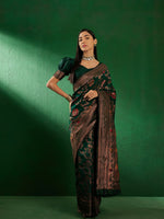 Suha Womens Fashion Ethnic Green Color Sarees-MLSHWSA1257GRN0ONE