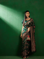 Suha Womens Fashion Ethnic Green Color Sarees-MLSHWSA1257GRN0ONE