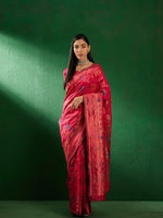 Suha Womens Fashion Ethnic Pink Color Sarees-MLSHWSA1258PNK0ONE