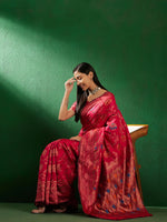 Suha Womens Fashion Ethnic Pink Color Sarees-MLSHWSA1258PNK0ONE