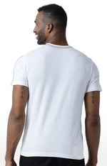 Huetrap White Mens Short Sleeve Graphic Printed Tshirt-HT15MKGRAWHT00093