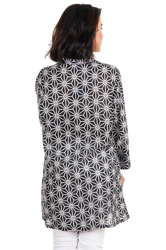 Stella Black Pin Tuck Tunic