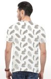 Huetrap White Mens Short Sleeve Graphic Printed Tshirt-HT16MKGRAWHT00402