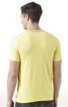 Huetrap Yellow Mens Short Sleeve Graphic Printed Tshirt-HT17MKGRAYLW01065