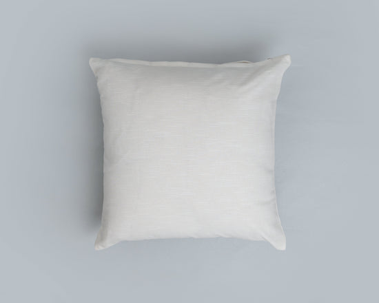 Solid White 100% cotton plain cushion cover for sofa-230455109