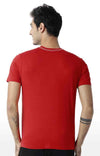 Huetrap Red Mens Short Sleeve Graphic Printed Tshirt-HT17MKGRARED00323