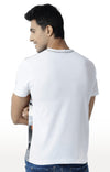 Huetrap White Mens Short Sleeve Graphic Printed Tshirt-HT16MKGRAWHT00325