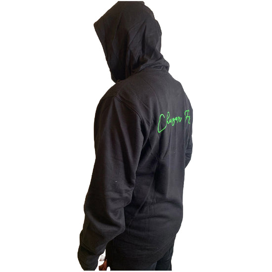 Men's Black Printed Hoodie - Stylish & Comfortable-Hoodies-KA-00101