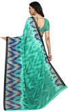 Green Printed Georgette Saree-PC1064a-Standard