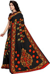 Black Printed Georgette Saree-PC1154a-Standard