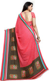 Pink Printed Georgette Saree-PC1049a-Standard