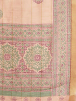 Pink Printed Cotton Blend Saree-VSAR1222a-Standard