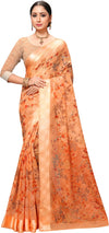 Orange Printed Art Silk Saree-VSAR1260Aa-Standard