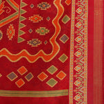 Red Printed Art Silk Saree-VSAR1328a-Standard