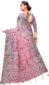 Pink Printed Art Silk Saree-VSAR1351a-Standard