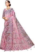 Pink Printed Art Silk Saree-VSAR1351a-Standard