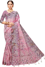 Pink Printed Art Silk Saree-VSAR1351a-Standard