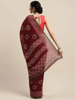 Purple Printed Art Silk Saree-VSAR1501a-Standard