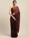 Brown Printed Art Silk Saree-VSAR1546a-Standard