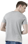 Huetrap Grey Mens Short Sleeve Graphic Printed Tshirt-HT17MKGRAGML00858