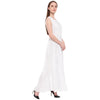 Aawari Rayon Plain Gown For Girls and Women Cream-AM086-Cream