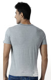 Huetrap Grey Mens Short Sleeve Graphic Printed Tshirt-HT15MKGRAGML00132