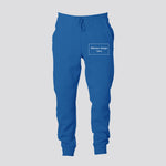 100% Cotton Blue Joggers- 240 GSM, French terry