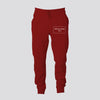 100% Cotton Red Joggers- 240 GSM, French terry