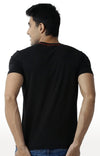 Huetrap Black Mens Short Sleeve Graphic Printed Tshirt-HT13MKGRABLK00315