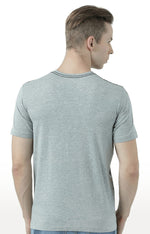 Huetrap Grey Mens Short Sleeve Graphic Printed Tshirt-HT17MKGRAGML00667