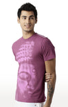 Huetrap Maroon Mens Short Sleeve Graphic Printed Tshirt-HT16MKGRAPLU00299