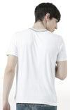 Huetrap White Mens Short Sleeve Graphic Printed Tshirt-HT17MKGRAWHT00619