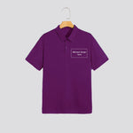 Purple Polo Neck T-Shirts 100% Cotton - 220 GSM