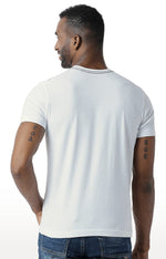 Huetrap White Mens Short Sleeve Graphic Printed Tshirt-HT15MKGRAOFW00066